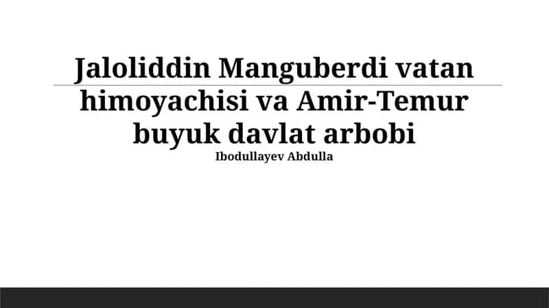 Amir Temur: Buyuk Davlat Arbobining Siyosati