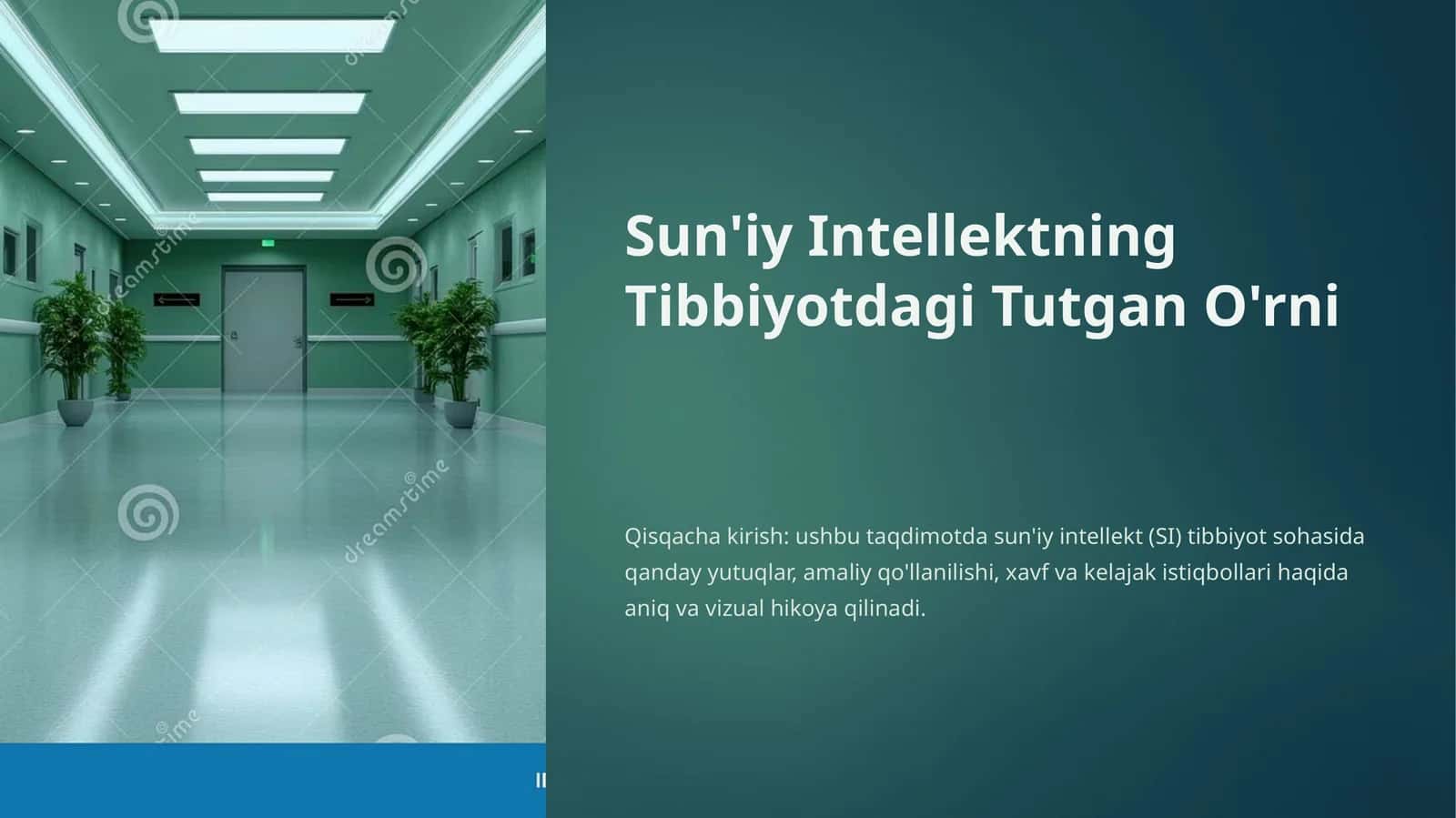 suniy intelektning tibbiyotdagi tutgan orni