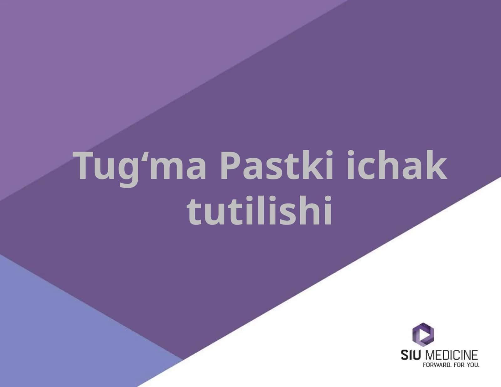 Tug‘ma ichak tutilishi