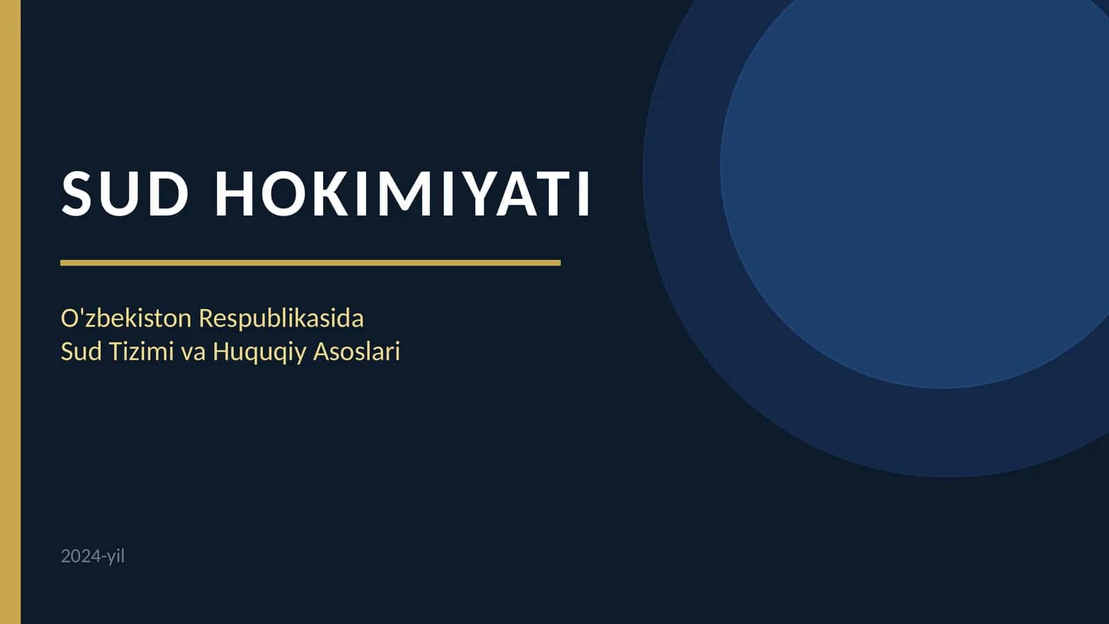 Sud hokimiyati mavzusida