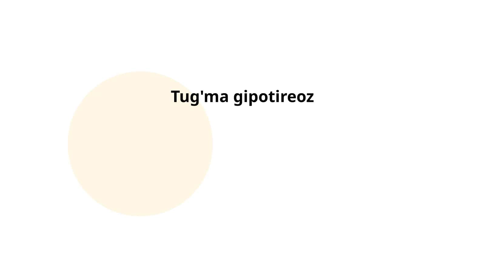 Tug'ma gipotireoz