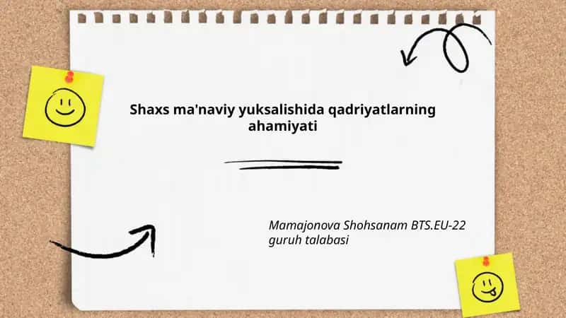 Oilaviy qadriyatlar va shaxs ma'naviy yuksalishi