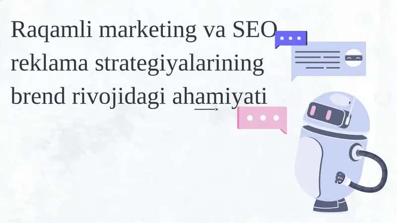Raqamli marketing va SEO reklama strategiyalari