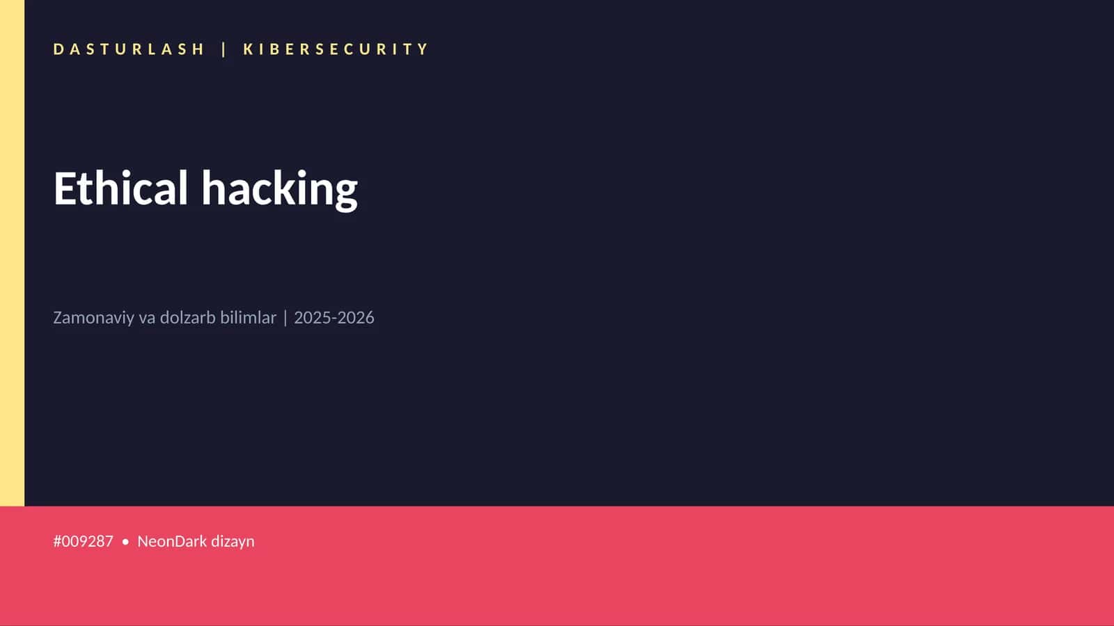 Ethical hacking