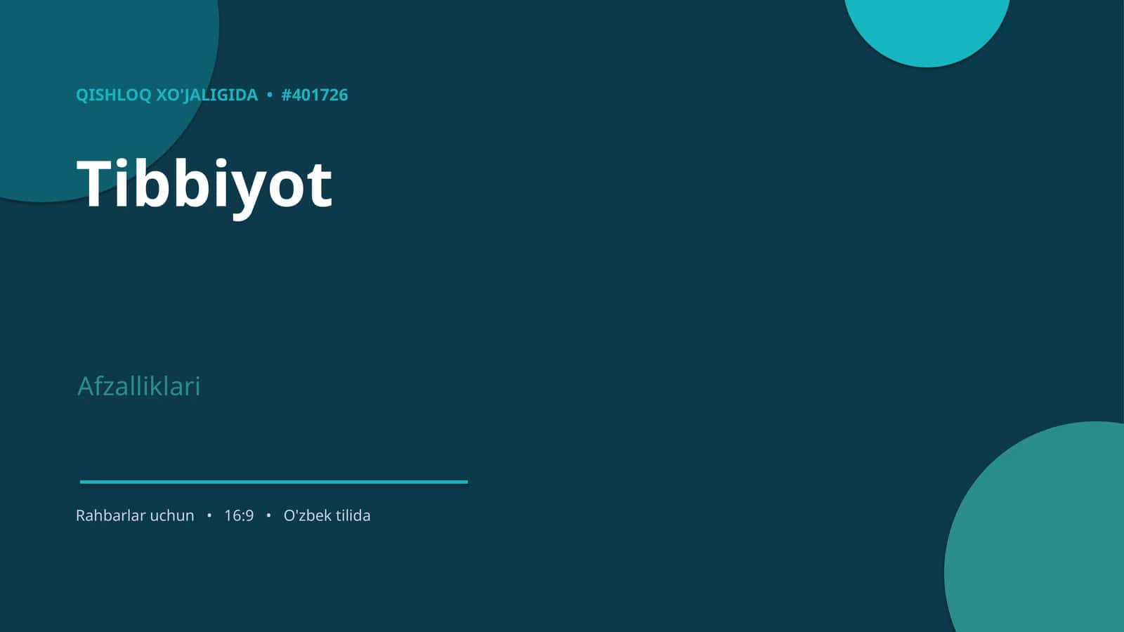 Tibbiyot