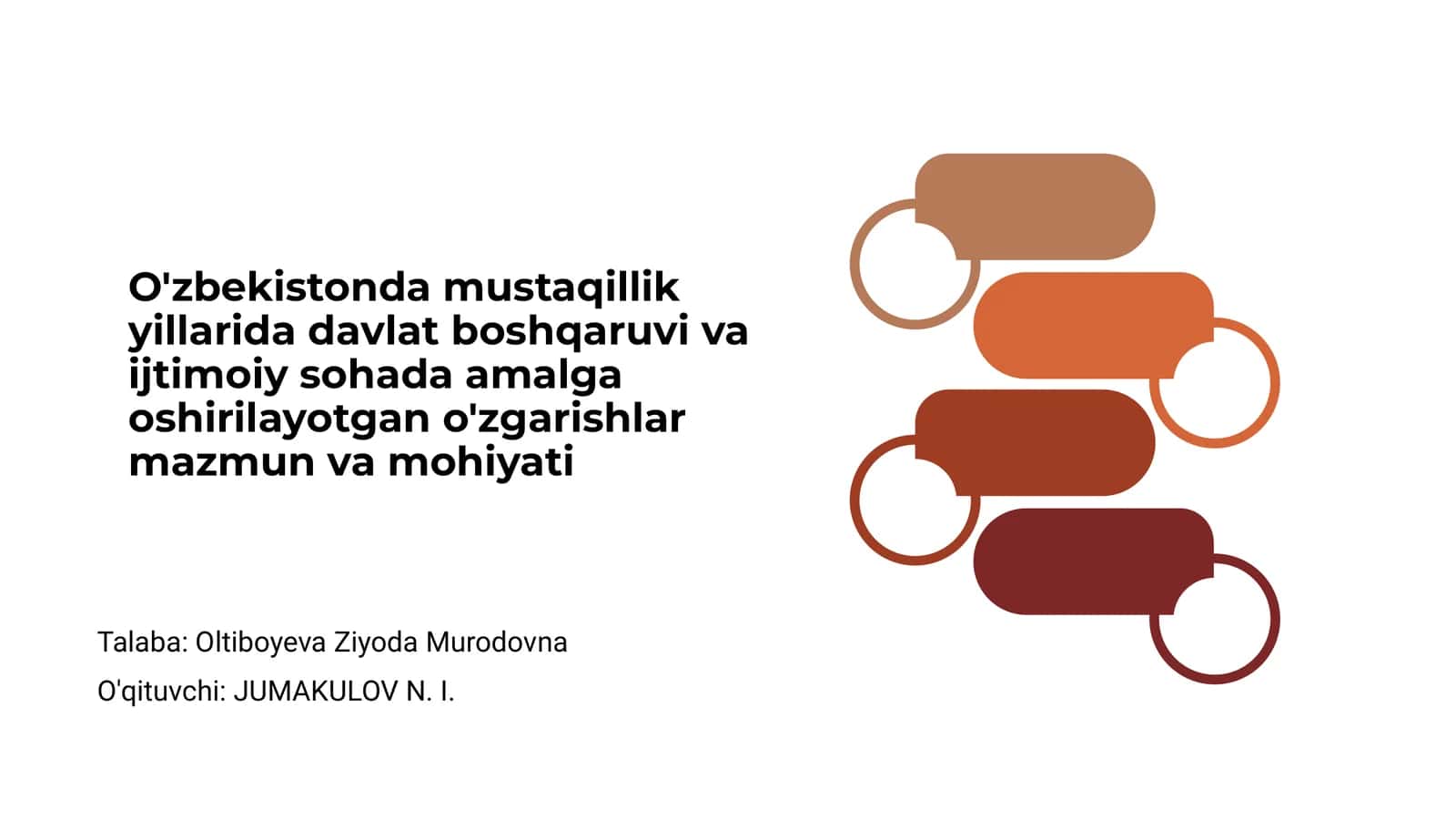 Mustaqillik Yillarida O'zbekiston Davlat boshqaruvi va Ijtimoiy Sohadagi O'zgarishlar