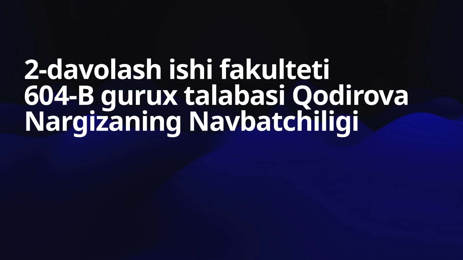 Navbatchiligi