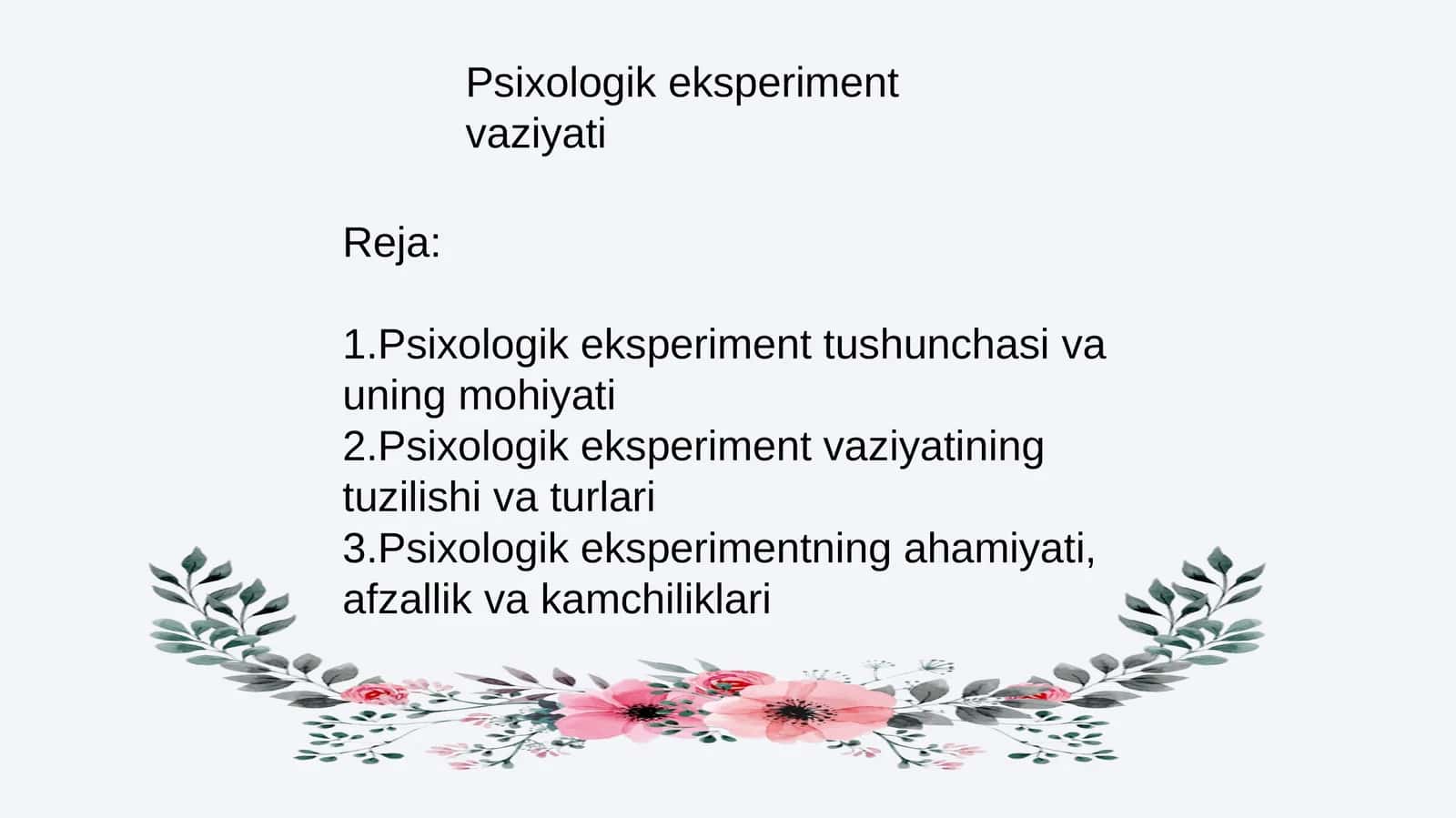 Psixologik eksperiment vaziyati