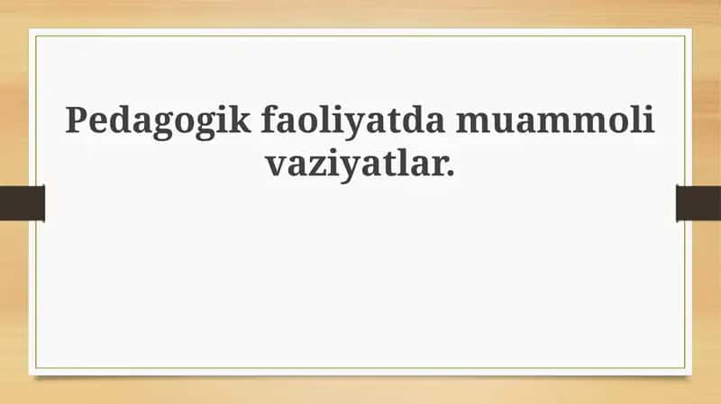 Pedagogik etikani buzilishi
