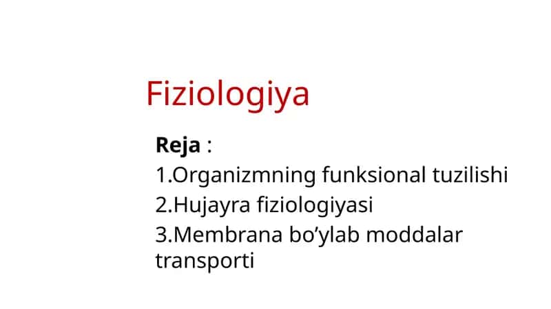 Fiziologiya