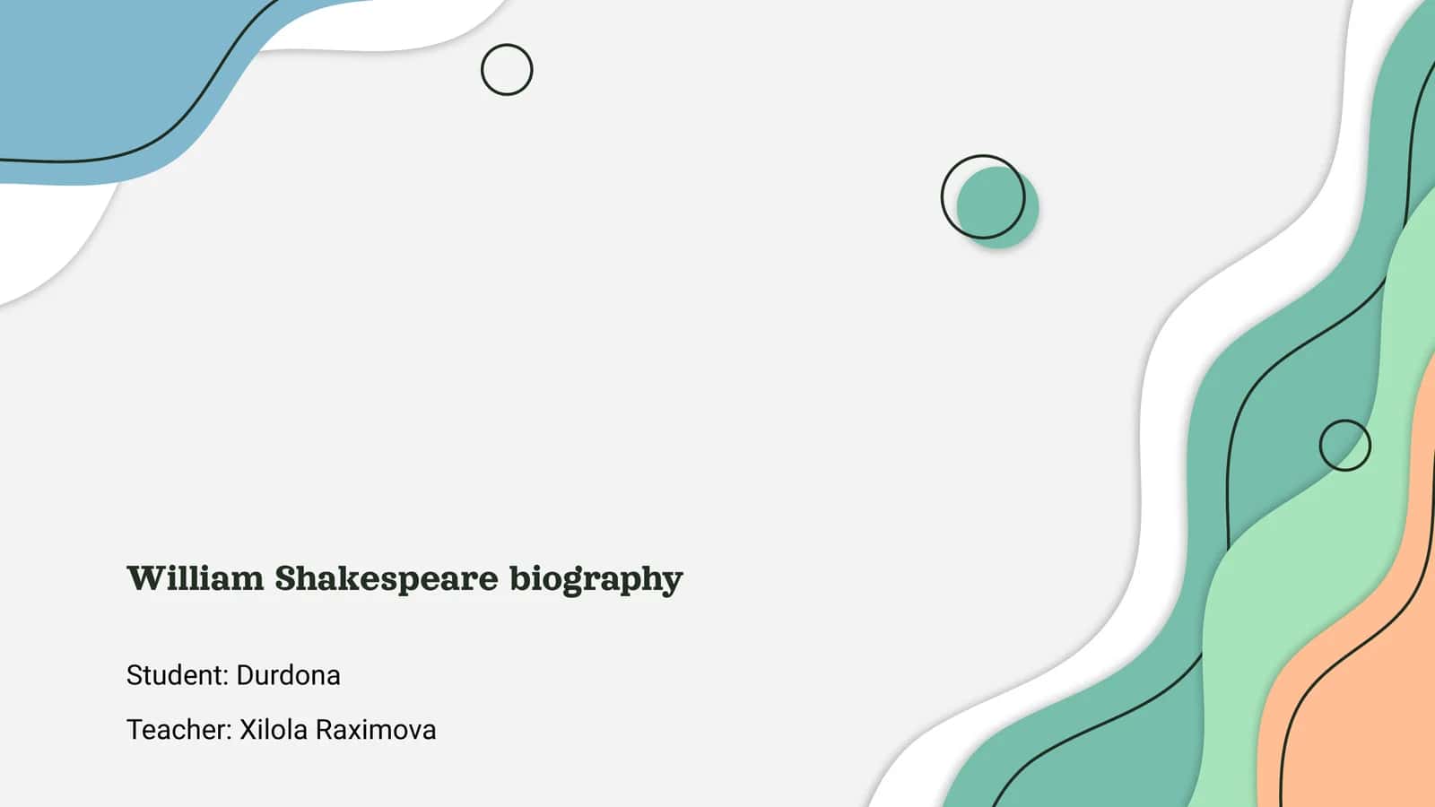 William Shakespeare biography