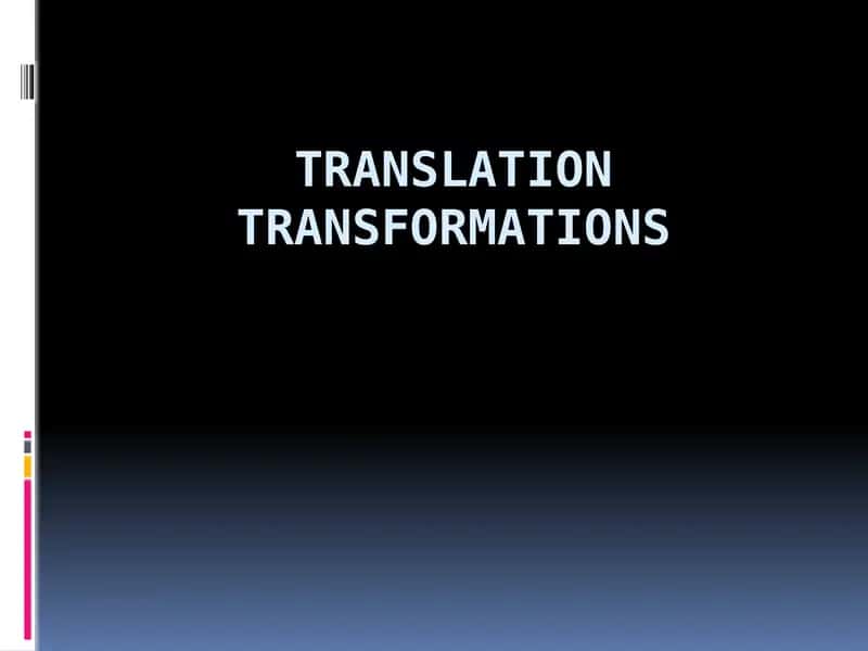 Grammatical transformations