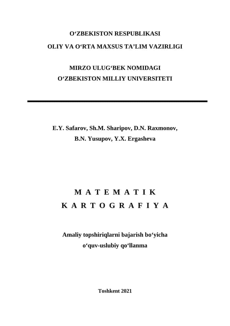 Matematik Kartografiya