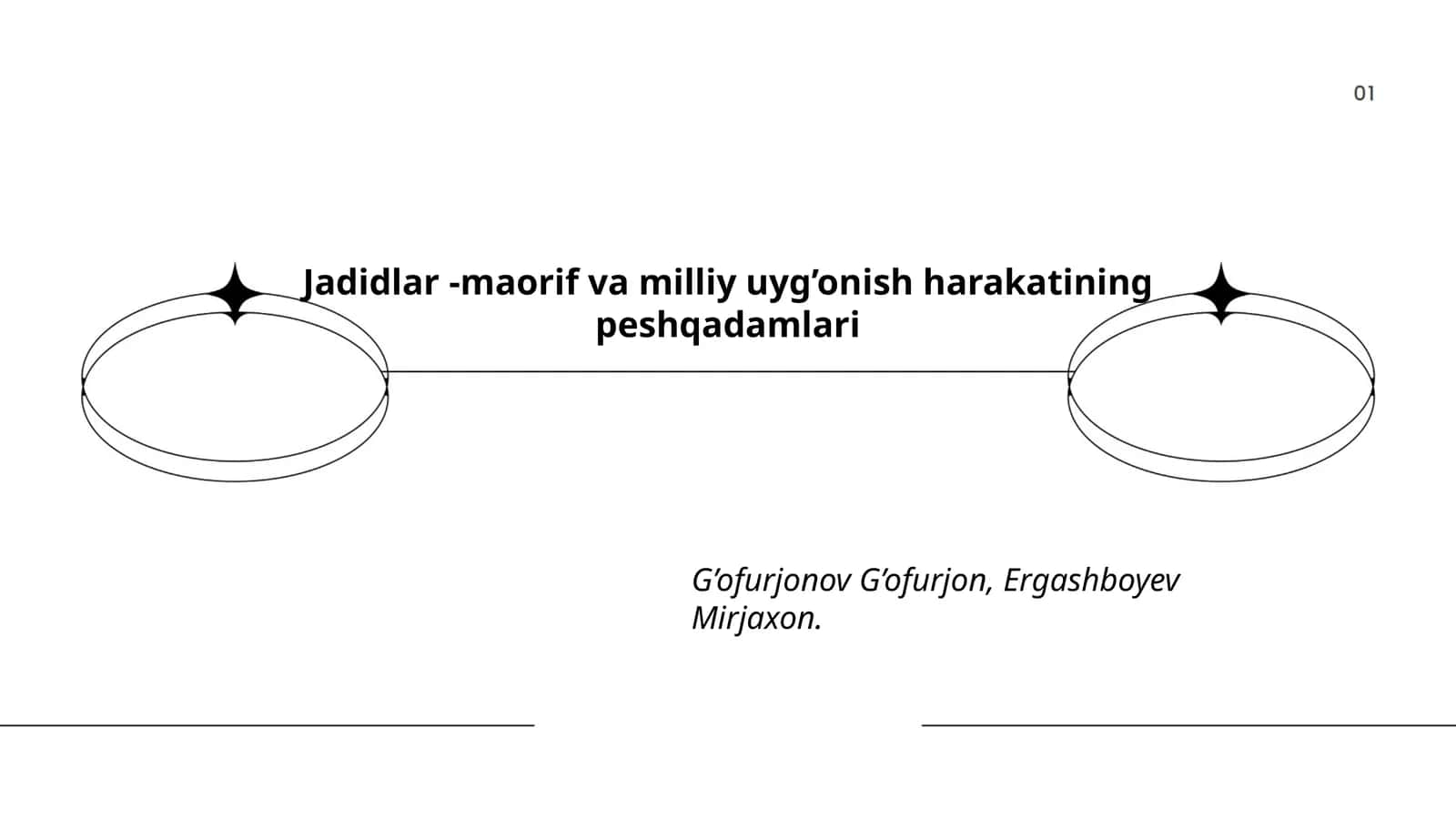 Jadidlar -maorif va milliy uyg’onish harakatining peshqadamlari