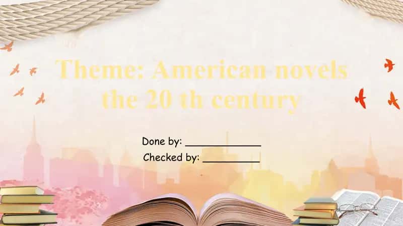 Americannovels the 20thcentury