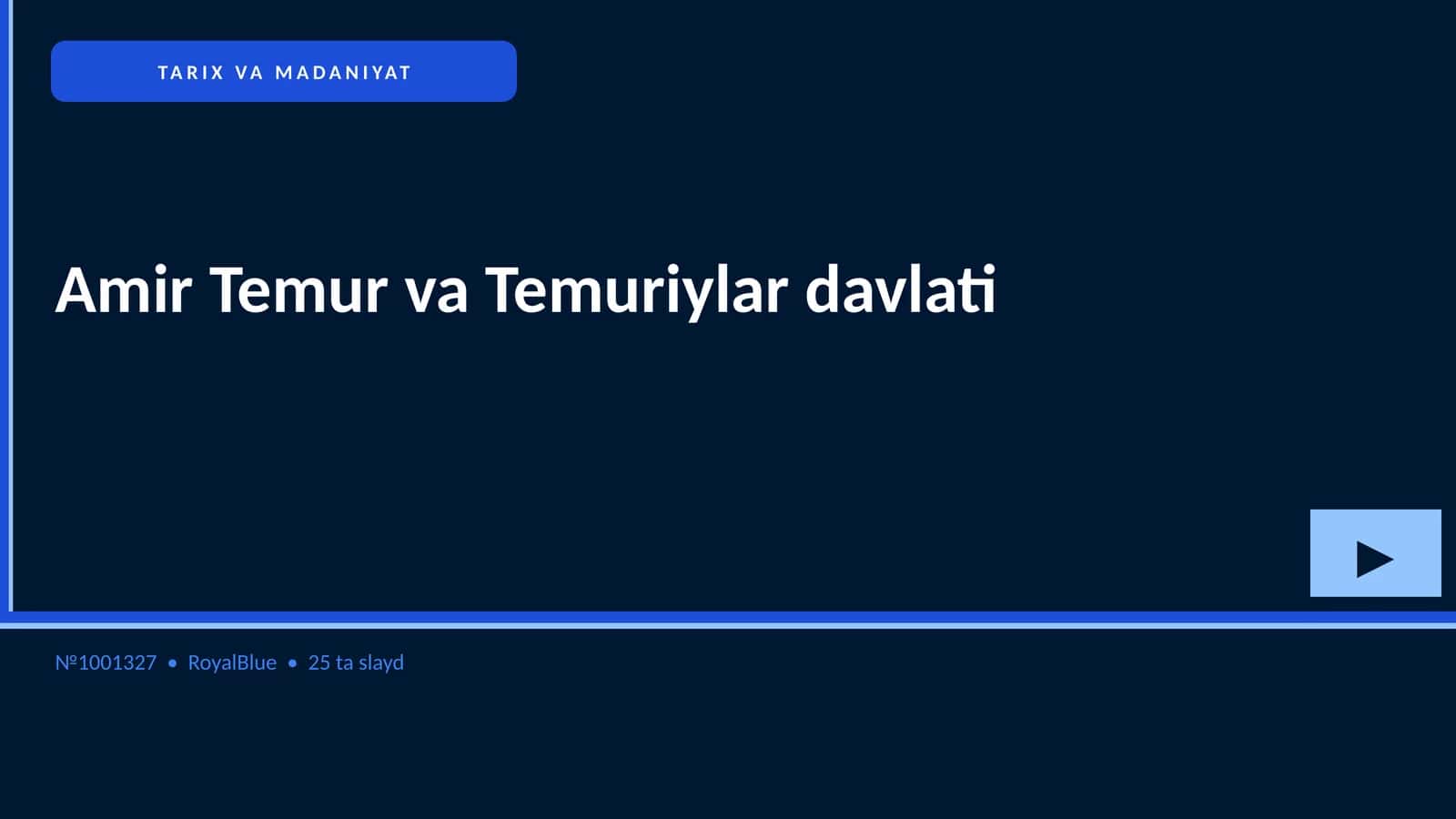 Amir Temur va Temuriylar davlati