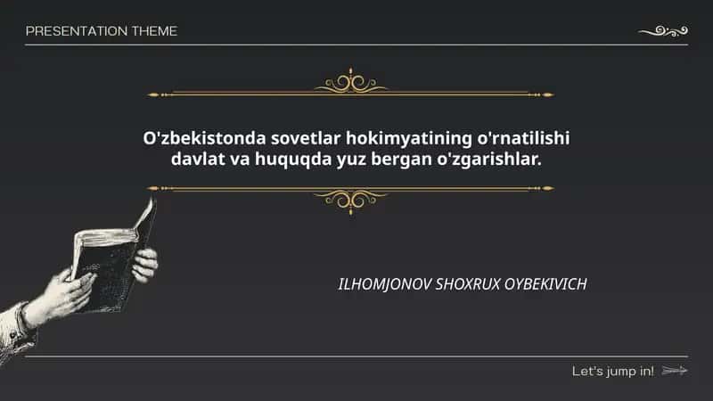 O'zbekistonda sovetlar hokimyatining o'rnatilishi