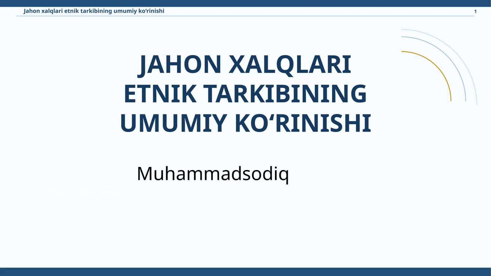 JAHON XALQLARI