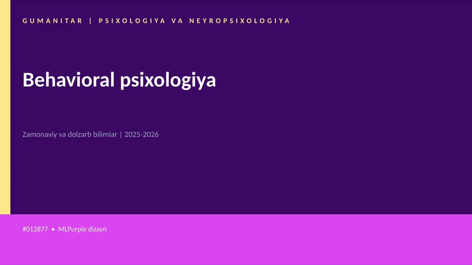 Behavioral psixologiya