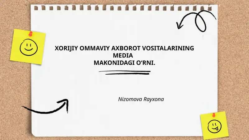 XORIJIY OMMAVIY AXBOROT VOSITALARINING MEDIA MAKONIDAGI O‘RNI