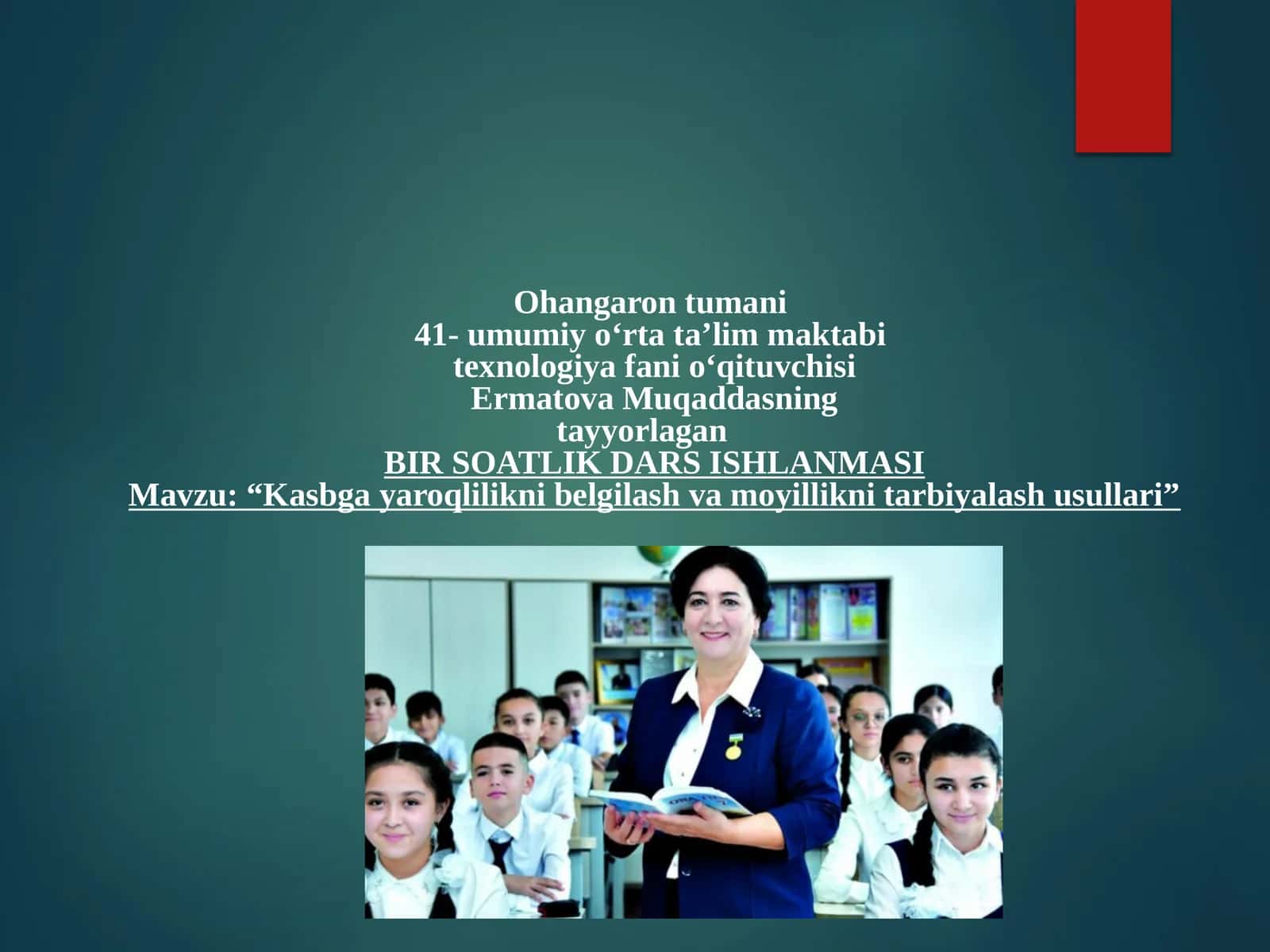 Kasbgayaroqlilikni belgilash va moyillikni tarbiyalash usullari