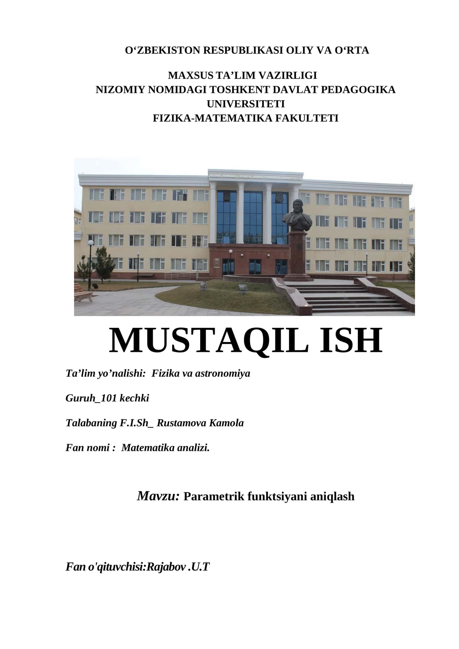Matematika analizi