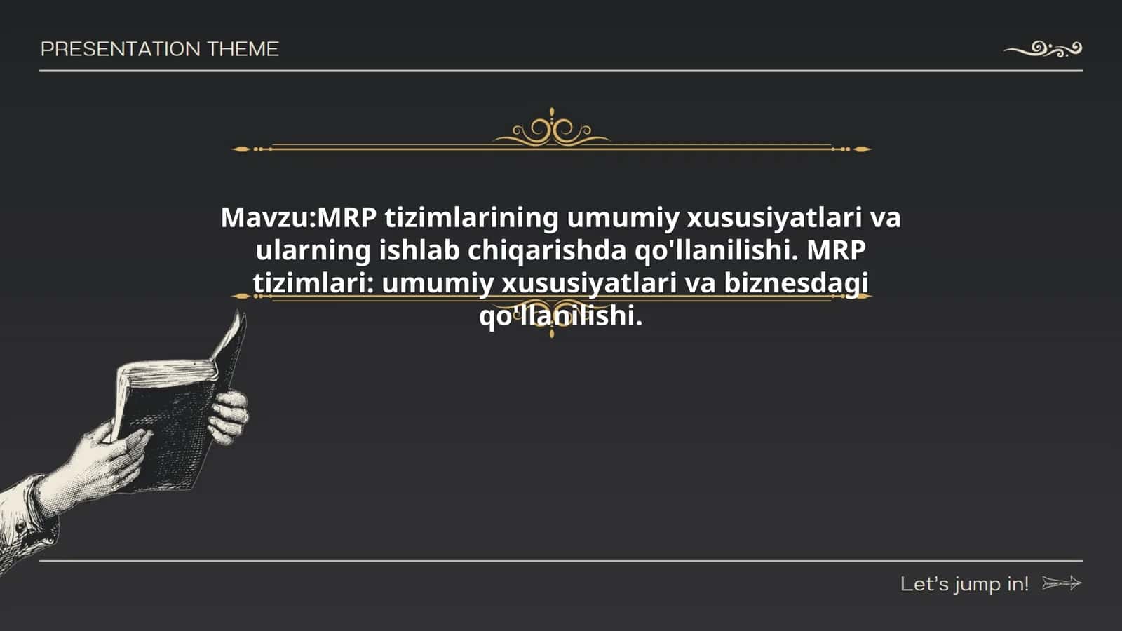 MRP tizimlarining umumiy xususiyatlari va ularning ishlab chiqarishda qo'llanilishi