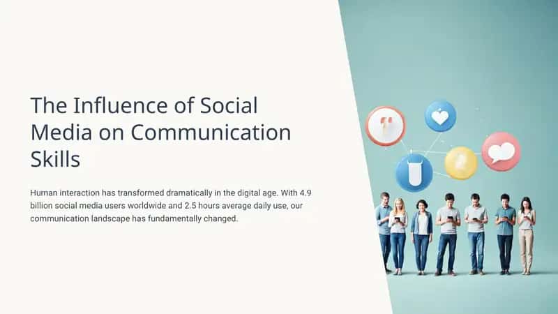 The Influence of Social Media on Communication Skills
