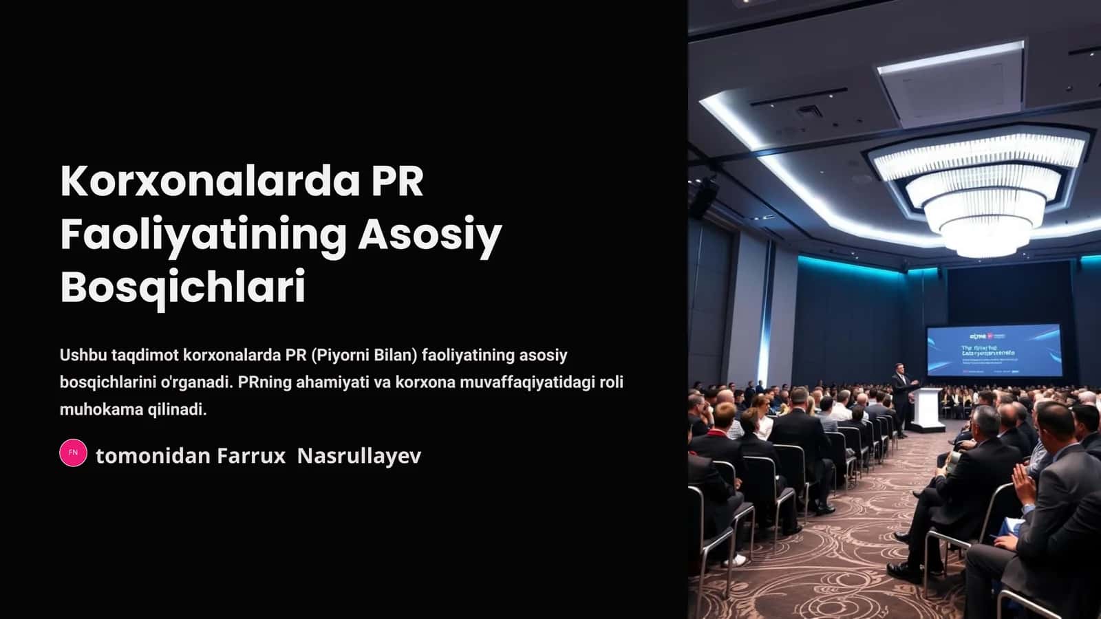 Korxonalarda PR Faoliyatining Asosiy Bosqichlari