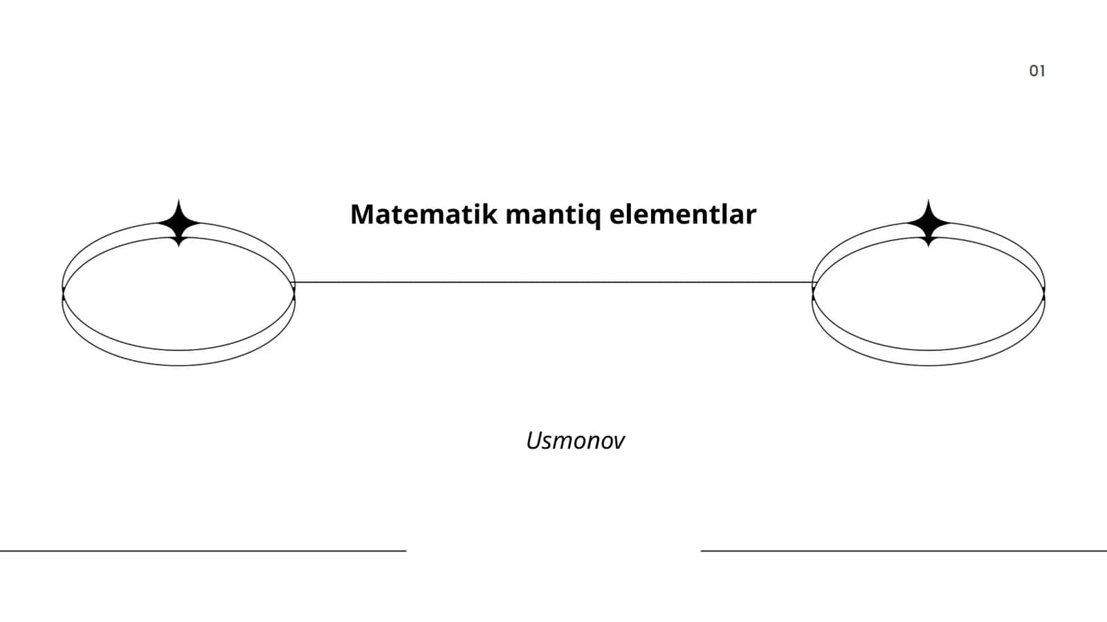 Matematik mantiq elementlar Usmonov