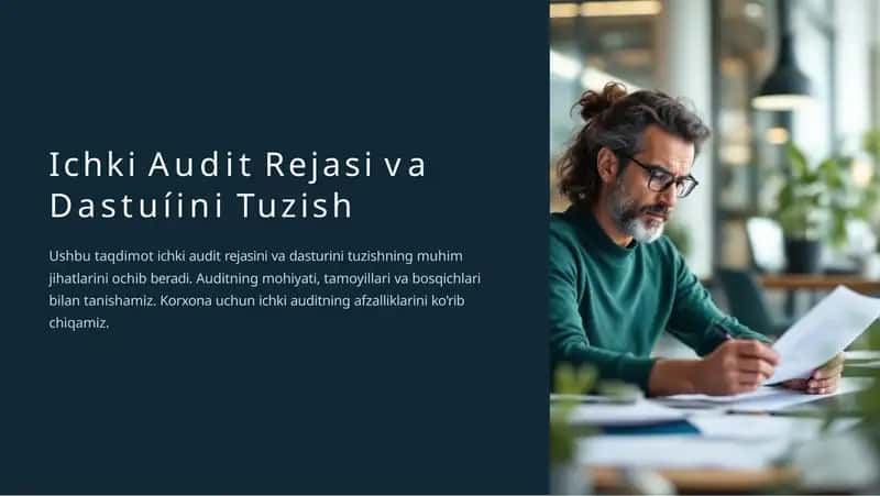 Ichki Audit Rejasi va Dastuíini Tuzish