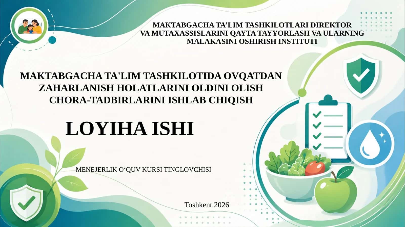 MTT direktorlari malaka oshirish kursi taqdimot