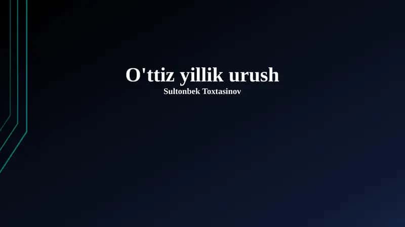 O'ttiz yillik urush