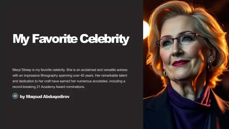 My Favorite Celebrity