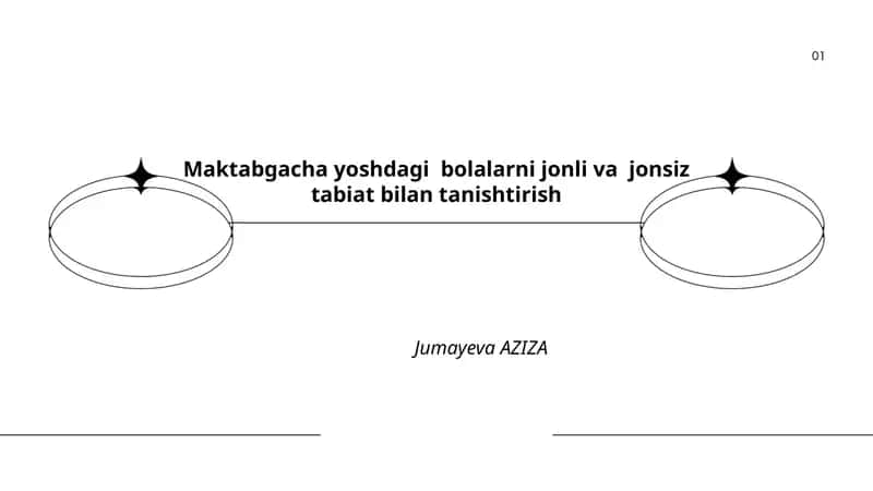 Jonli va jonsiz tabiat bilan tanishtirish