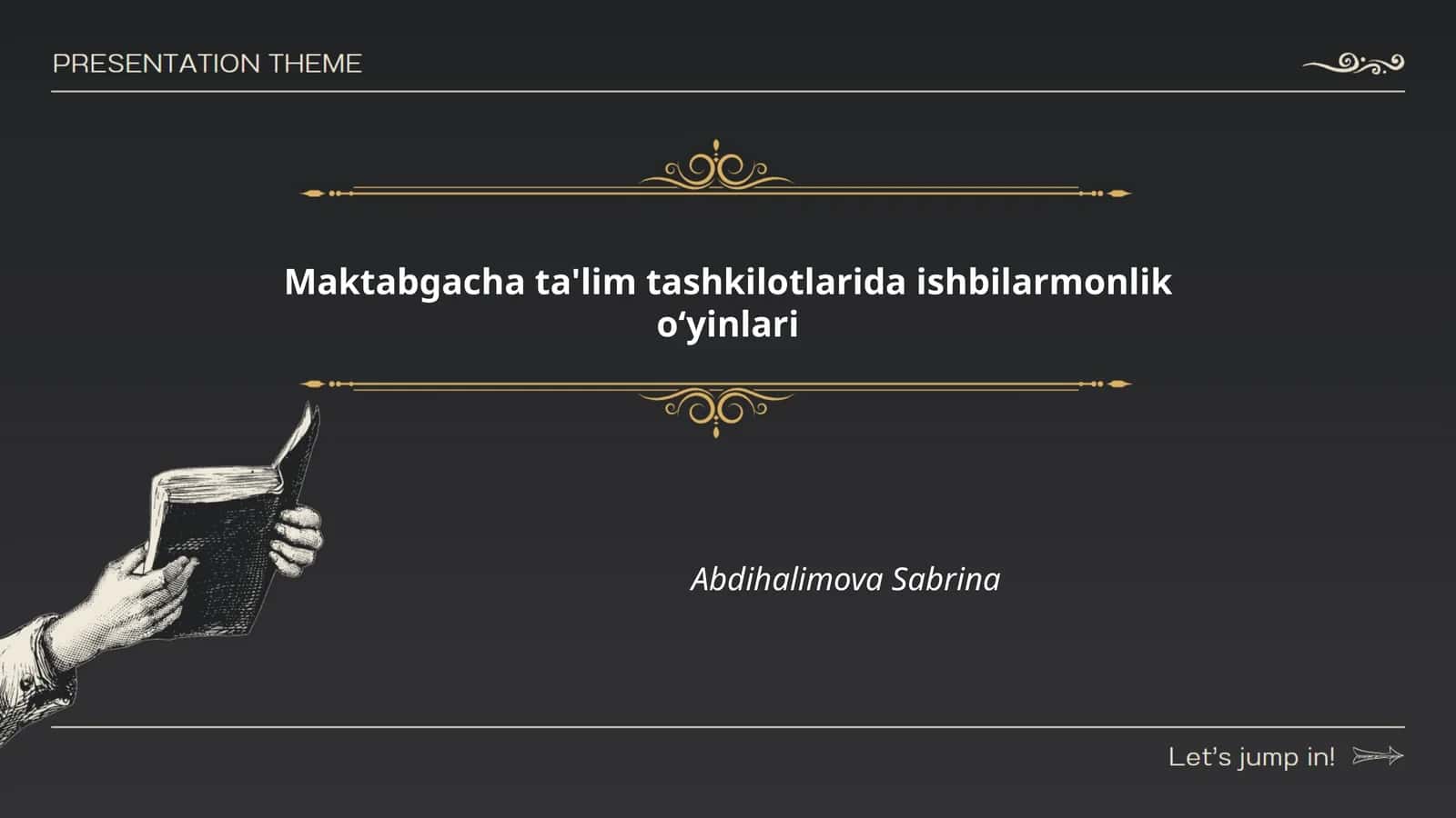 Maktabgacha ta'lim tashkilotlarida ishbilarmonlik oʻyinlari