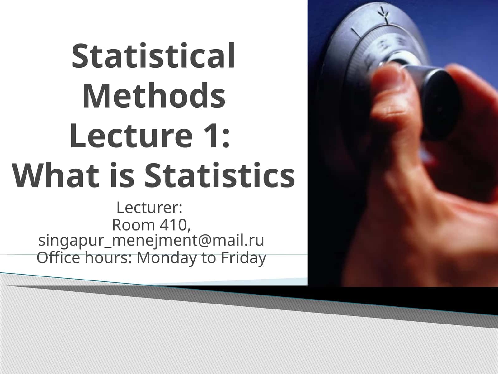 Statistical Methods
