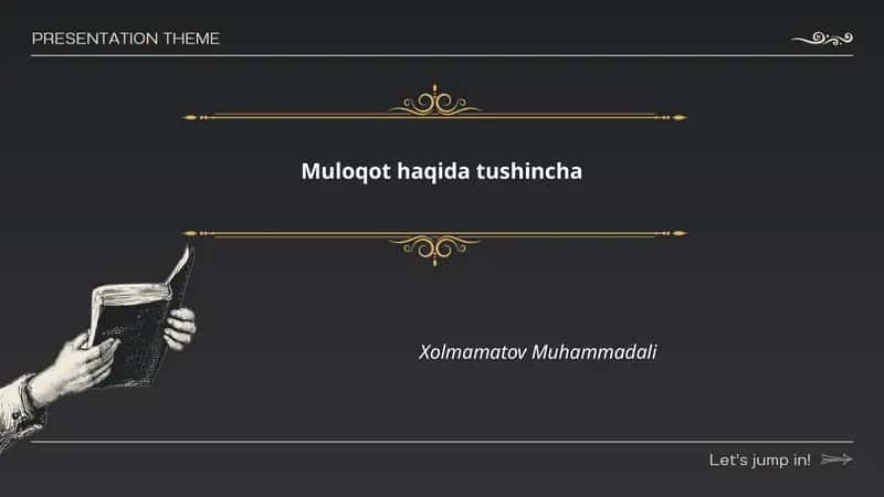 Muloqot haqida tushincha