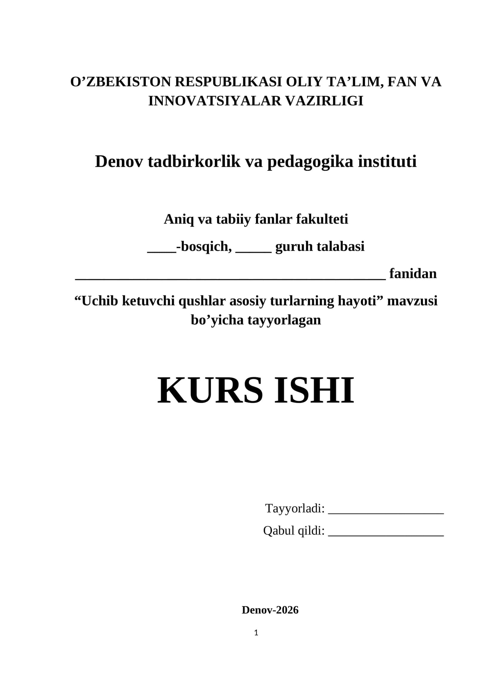 Uchib ketuvchi qushlar asosiy turlarning hayoti