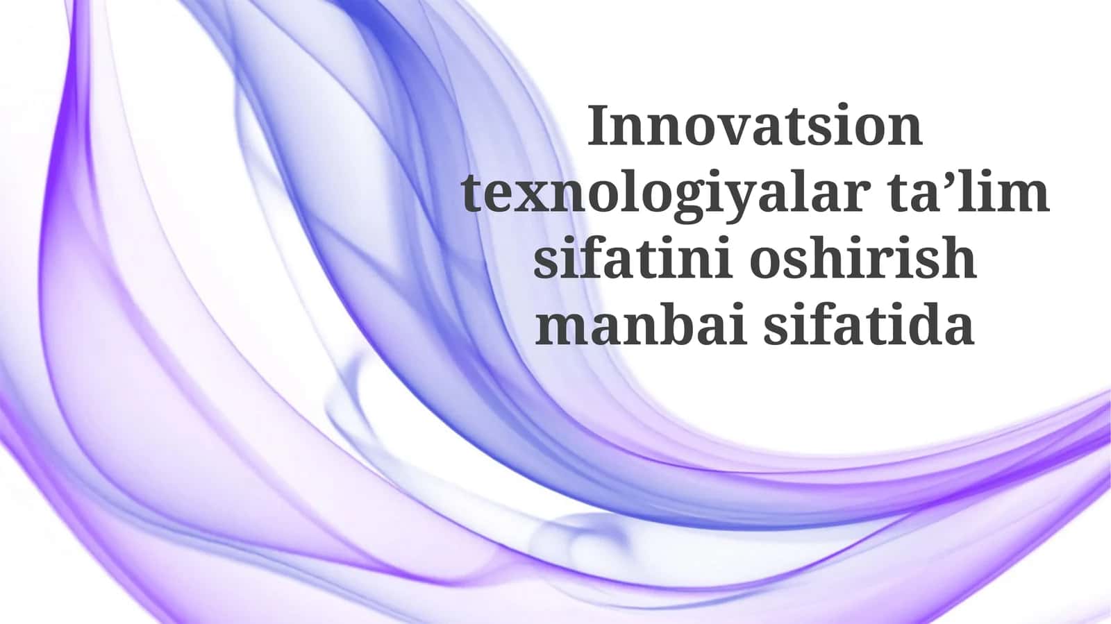 Sun'iy intellekt yordamidagi shaxsiylashtirilgan o'qitish