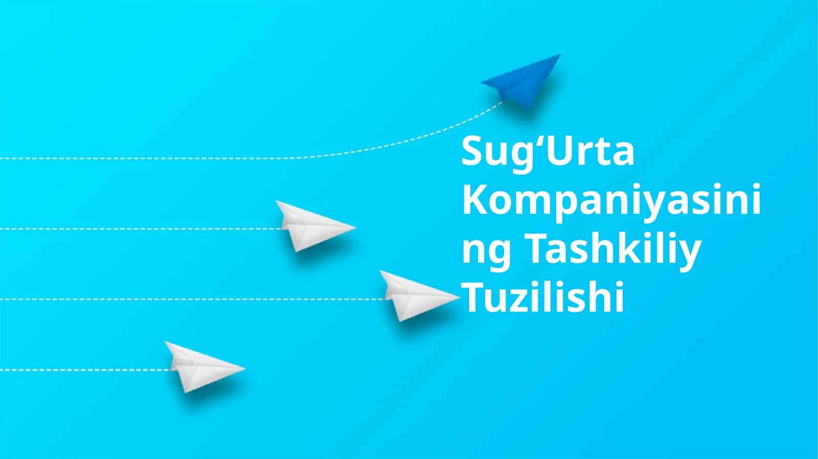 SugʻUrta Kompaniyasining Tashkiliy Tuzilishi
