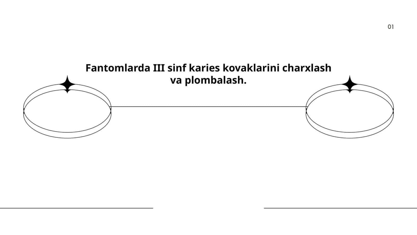 Fantomlarda III sinf karies kovaklarini charxlash va plombalash