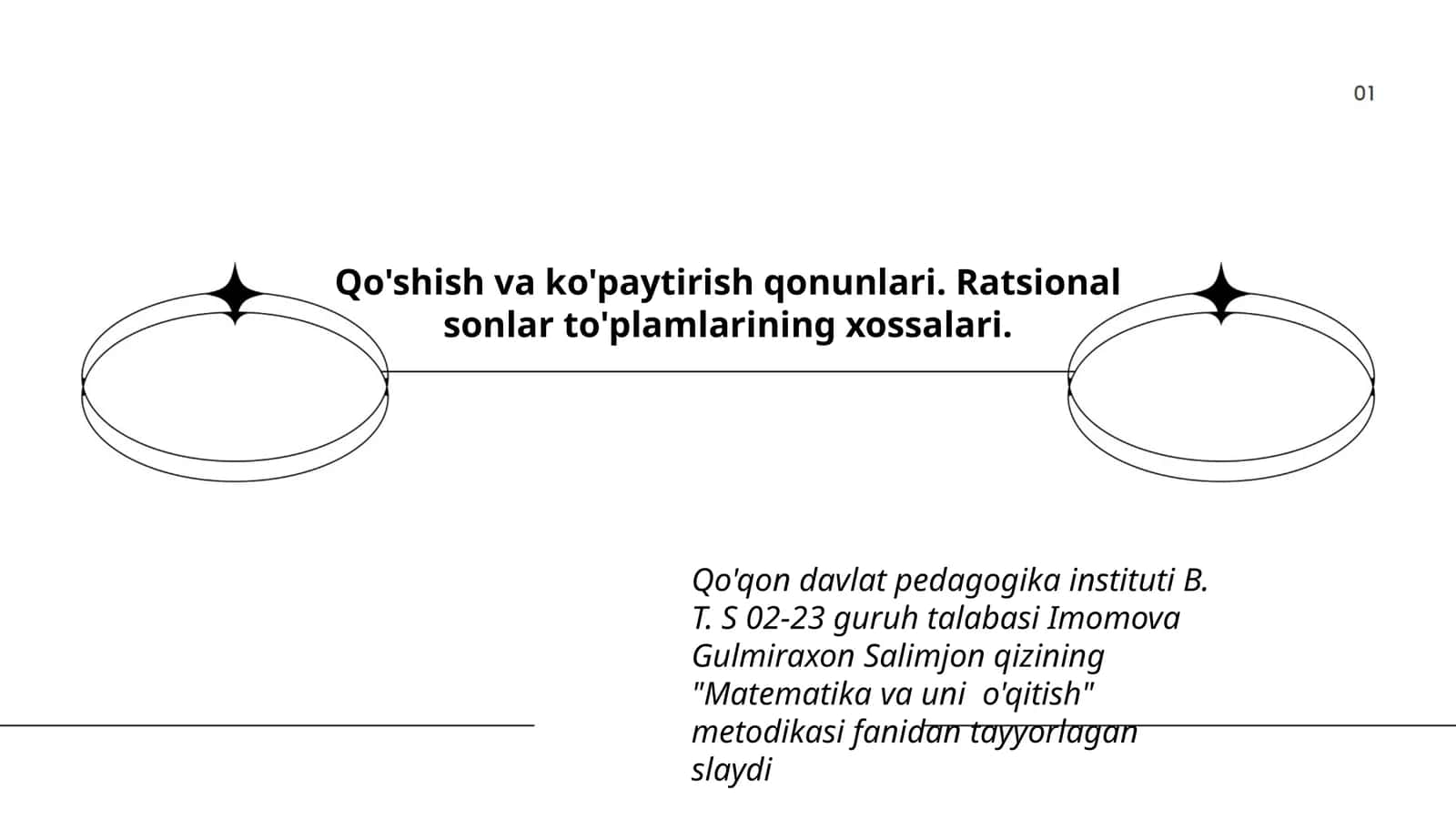 Matematika va uni o'qitish metodikasi