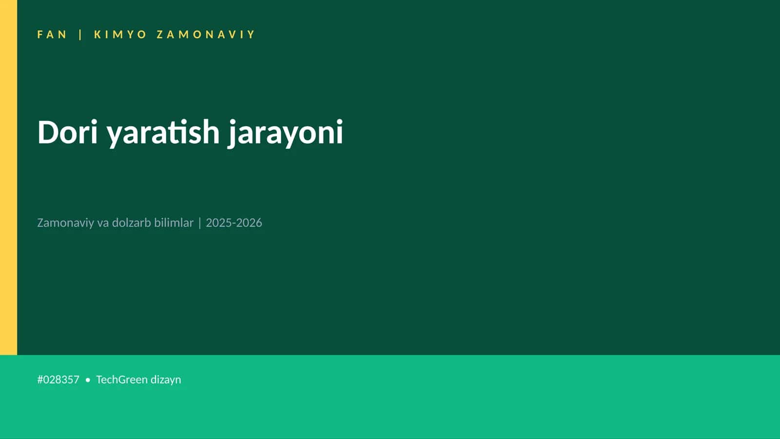 Dori yaratish jarayoni