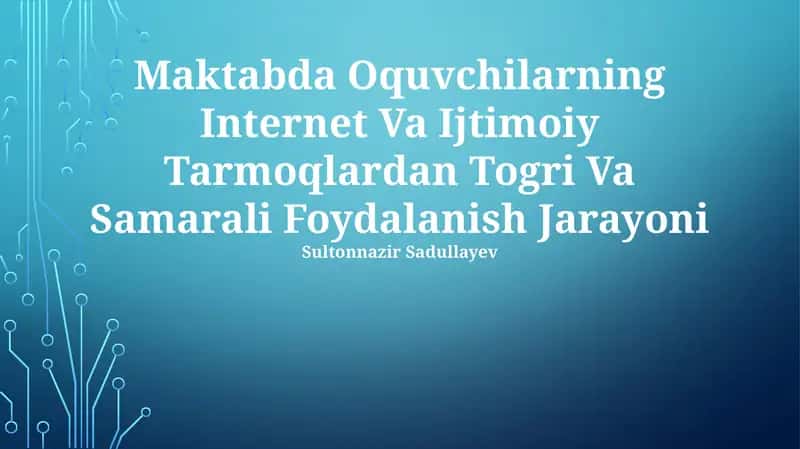 Raqamli savodxonlik: Zamonaviy ta'lim uchun zarur Raqamli savodxonlik