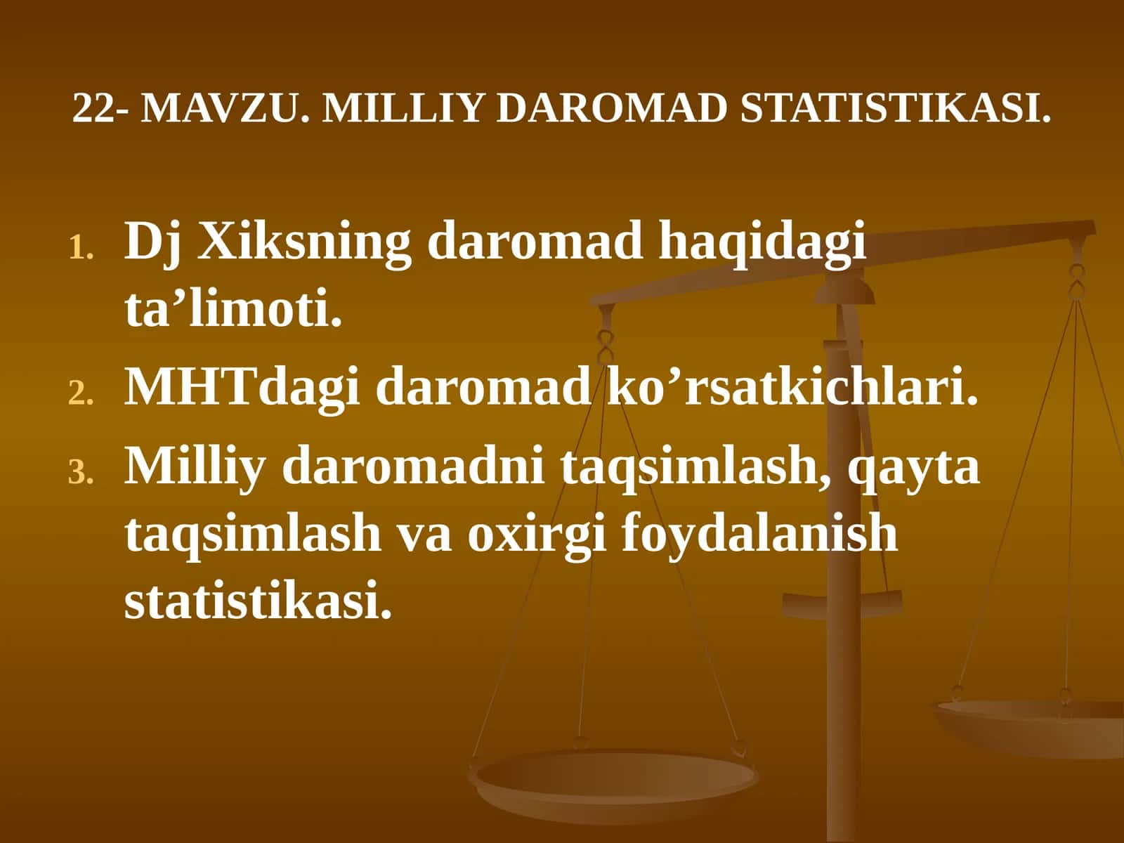 MILLIY DAROMADSTATISTIKASI