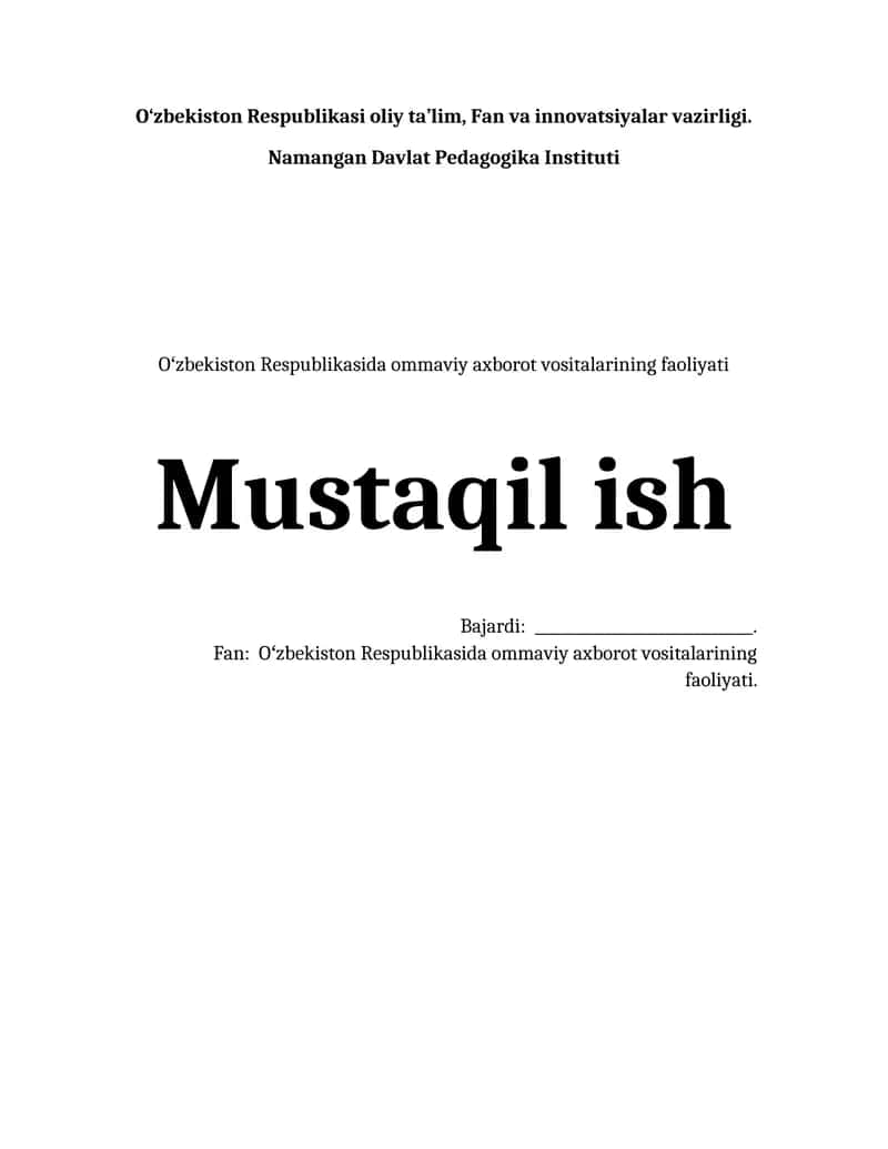 Ommaviy axborot vositalarining tarixi va rivojlanishi