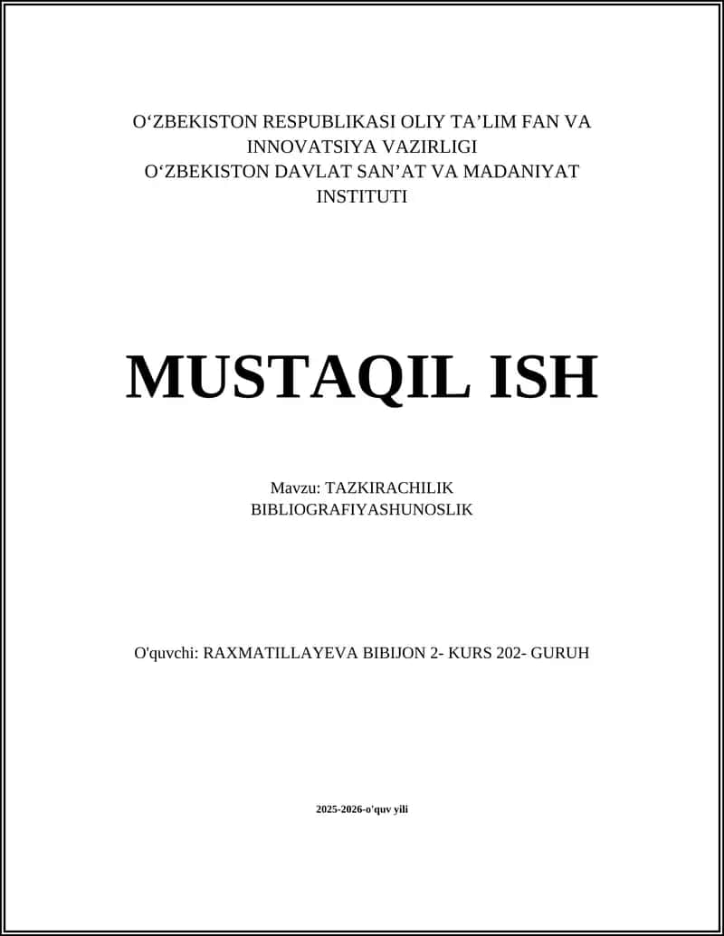 TAZKIRACHILIK