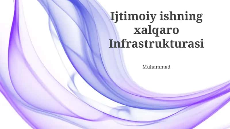 Xalqaro Hamkorlik va Hamjihatlik