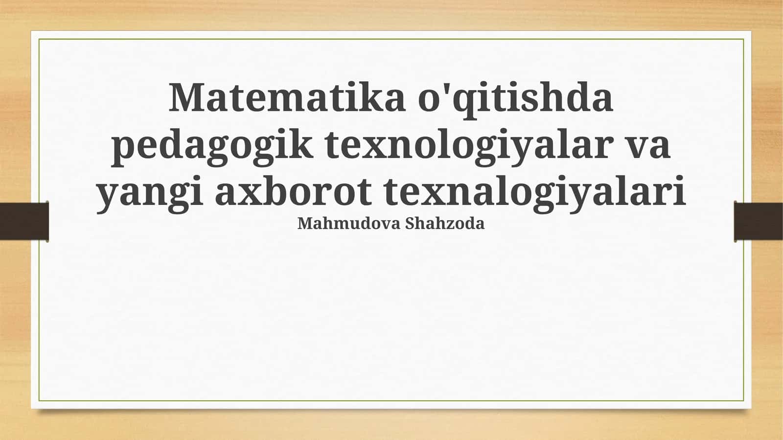 Interaktiv o'quv vositalari